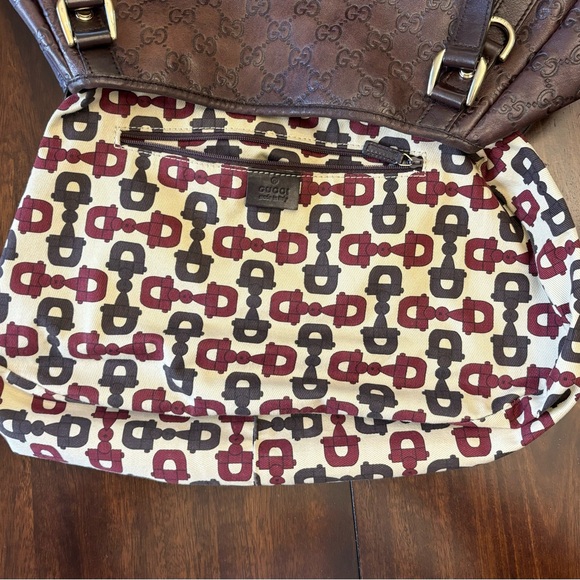GUCCI 🤎☀️🤎 Authentic Abbey Guccissima Diagonal GG Hobo - Picture 9 of 16